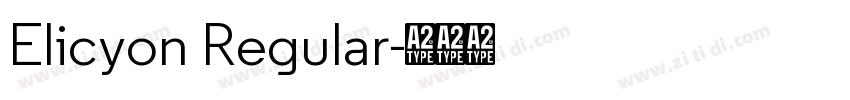 Elicyon Regular字体转换